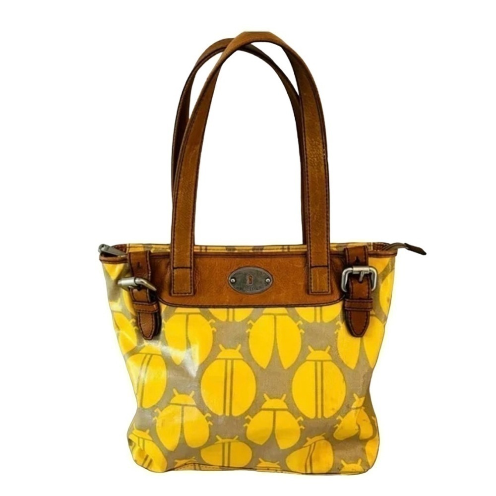 Fossil Key Per Set Tote Crossbody Bag and Wallet Ladybug - Picture 3 of 15